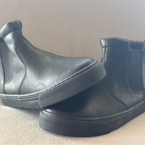 Black Leather Men's Shoes